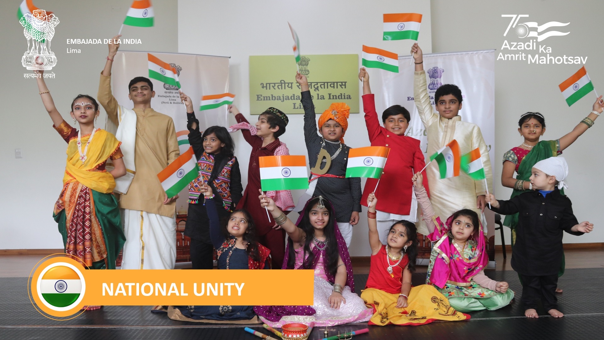 As part of #AmritMahotsav celebrations  @eoilima  organised virtual events on "National Unity", including screening of a documentary on the life of Sardar Vallabhbhai Patel & a painting competition themed "Unity in Diversity"